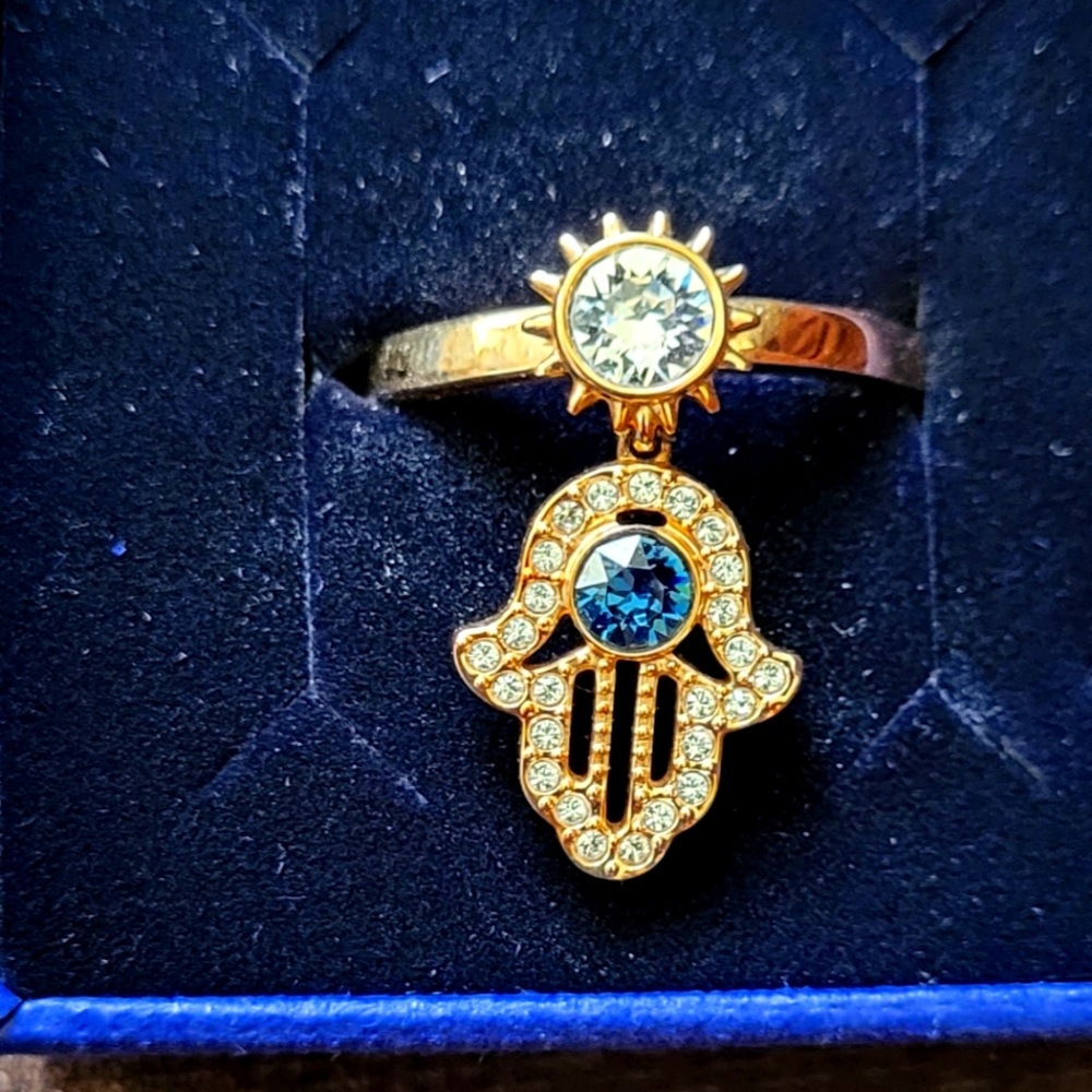 SWAROVSKI Rose Goldplated & Swarovski Crystal Ring